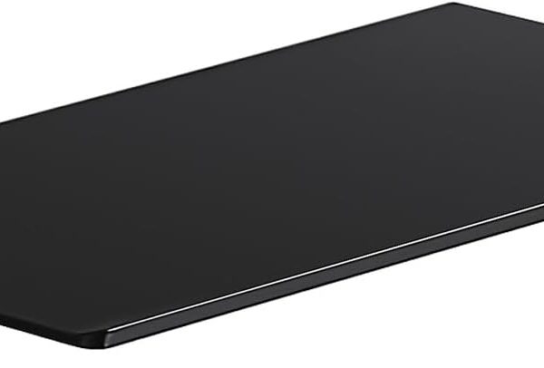 8-Inch Mini Metal Floating Shelf, Wall Mounted Storage Organizer for Bathroom, Kitchen, Bedroom & Living Room, Matte Black